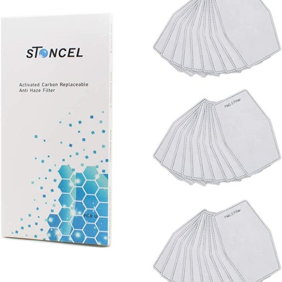 30 Carbon 5-layer mask filters - Picture 1 of 3